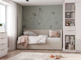 Диван-кровать Бенто (крем) в Тогучине - toguchin.mebel-nsk.ru | фото
