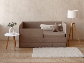 Диван-кровать Happy (капучино) в Тогучине - toguchin.mebel-nsk.ru | фото