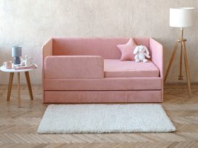 Диван-кровать Happy (коралловый) в Тогучине - toguchin.mebel-nsk.ru | фото