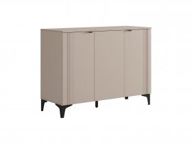 Комод 3 Рич (кашемир/фрапучино матовый/черный) в Тогучине - toguchin.mebel-nsk.ru | фото