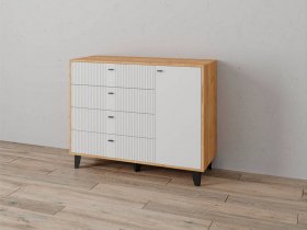 Комод «Катрин-13» (дуб крафт золотой/карбон фарфор) в Тогучине - toguchin.mebel-nsk.ru | фото