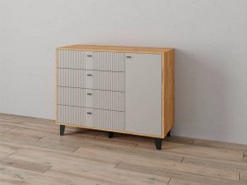 Комод «Катрин-13» (дуб крафт золотой/сантьяго софт) в Тогучине - toguchin.mebel-nsk.ru | фото