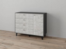Комод «Катрин-13» (графит/мальта) в Тогучине - toguchin.mebel-nsk.ru | фото