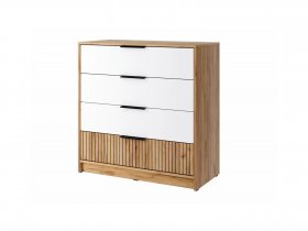 Комод КМ-001 Ивис (дуб крафт золотой/белый) в Тогучине - toguchin.mebel-nsk.ru | фото