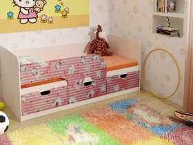 Кровать детская с ящиками 1,86 Минима Hello Kitty в Тогучине - toguchin.mebel-nsk.ru | фото