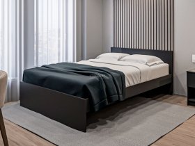 Кровать двуспальная 1,4м Бруклин СБ-3353 (диамант серый) в Тогучине - toguchin.mebel-nsk.ru | фото