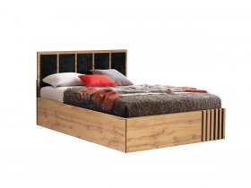 Кровать двуспальная с подъем. мех. 1,6 м Либерти 51.20 в Тогучине - toguchin.mebel-nsk.ru | фото