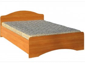 Кровать двуспальная 1,6м-1 (круглая спинка) в Тогучине - toguchin.mebel-nsk.ru | фото