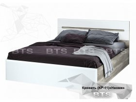 Кровать двуспальная 1,6 м  Наоми КР-11 в Тогучине - toguchin.mebel-nsk.ru | фото