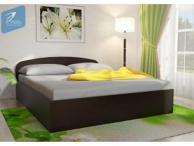 Кровать двуспальная 1,6м с подъем. мех. (венге) в Тогучине - toguchin.mebel-nsk.ru | фото