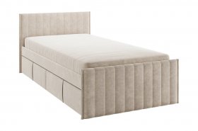 Кровать с ящиками Твикс 90*200 (капучино велюр) в Тогучине - toguchin.mebel-nsk.ru | фото