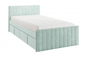 Кровать с ящиками Твикс 90*200 (мята велюр) в Тогучине - toguchin.mebel-nsk.ru | фото