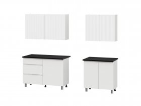 Кухонный гарнитур Эккервуд (2,0м) (SAFE) (белый) в Тогучине - toguchin.mebel-nsk.ru | фото