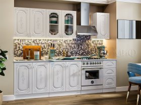 Кухонный гарнитур Лиза-2 (белый) в Тогучине - toguchin.mebel-nsk.ru | фото
