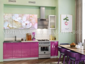 Кухонный гарнитур Вишневый цвет в Тогучине - toguchin.mebel-nsk.ru | фото
