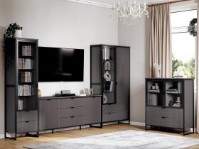 Модульная гостиная Нора (металл бруклин/графит) в Тогучине - toguchin.mebel-nsk.ru | фото