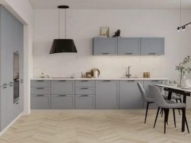 Модульная кухня Перо 3,4м (блю) в Тогучине - toguchin.mebel-nsk.ru | фото