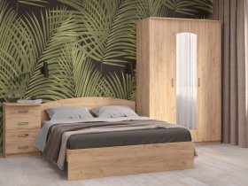 Модульная спальня Ирина (дуб крафт золотой) в Тогучине - toguchin.mebel-nsk.ru | фото