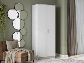 Шкаф двухстворчатый ШК-2 (белый текстурный) в Тогучине - toguchin.mebel-nsk.ru | фото