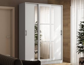 Шкаф-купе 1,6м «Стиль-2» (белый) в Тогучине - toguchin.mebel-nsk.ru | фото