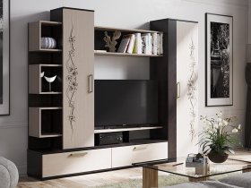 Стенка «Дакота» (венге/дуб молочный) в Тогучине - toguchin.mebel-nsk.ru | фото