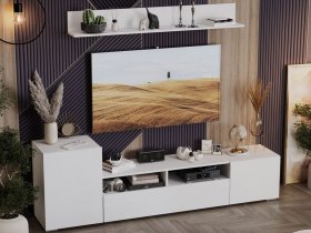 Стенка «Сильвия» (белый ясень) в Тогучине - toguchin.mebel-nsk.ru | фото