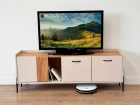 Тумба 2 Доминика (кашемир/дуб крафт золотой) в Тогучине - toguchin.mebel-nsk.ru | фото