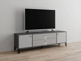 Тумба под ТВ Парус-10 (графит/светло-серый) в Тогучине - toguchin.mebel-nsk.ru | фото