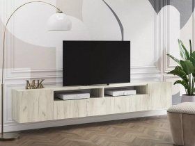 Тумба под ТВ Соло-16 (дуб крафт белый) в Тогучине - toguchin.mebel-nsk.ru | фото